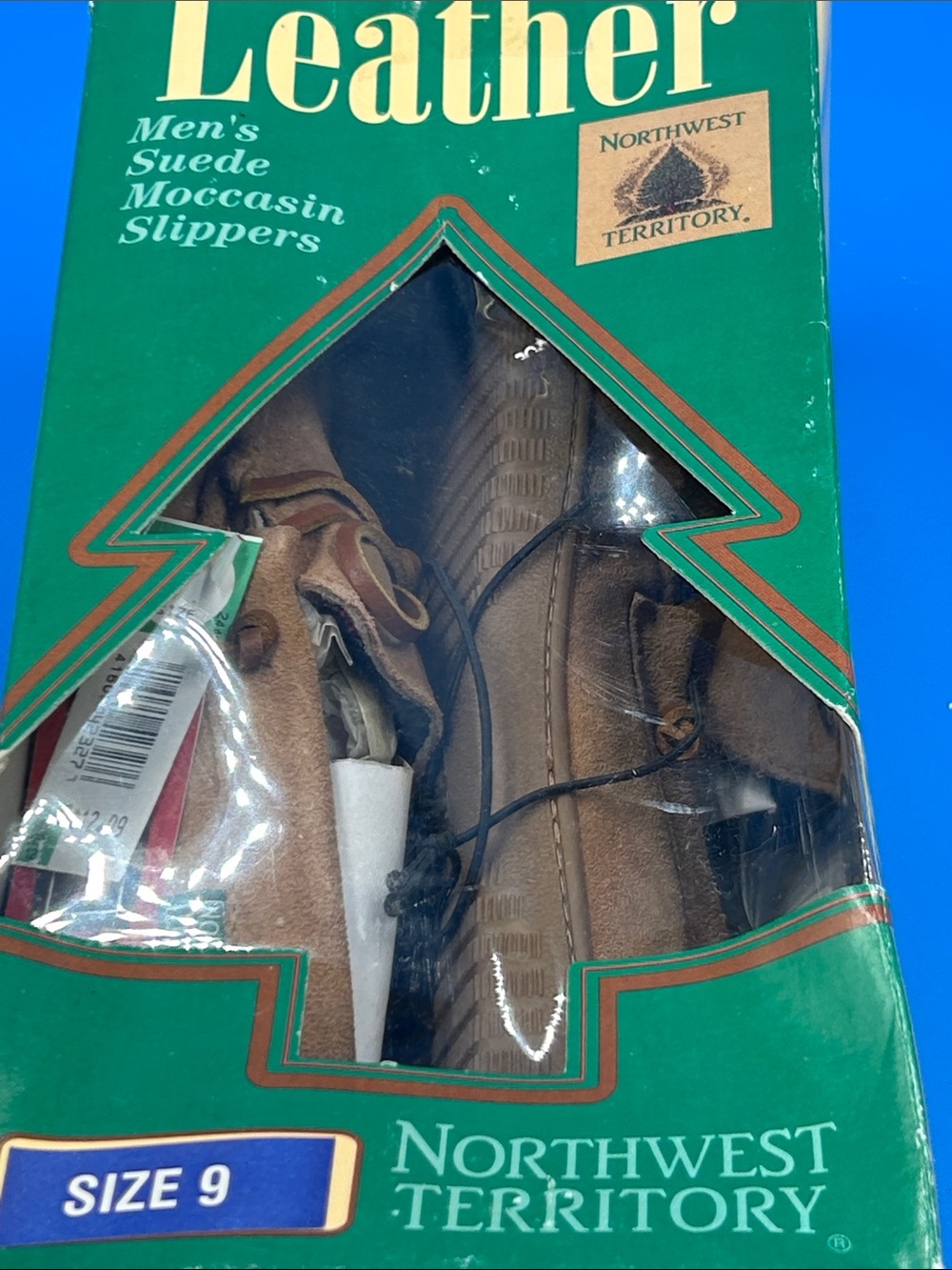 Northwest Territory Brown Suede Men's Moccasin Slippers